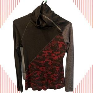 Smartwool, zip cowl neck sweater.